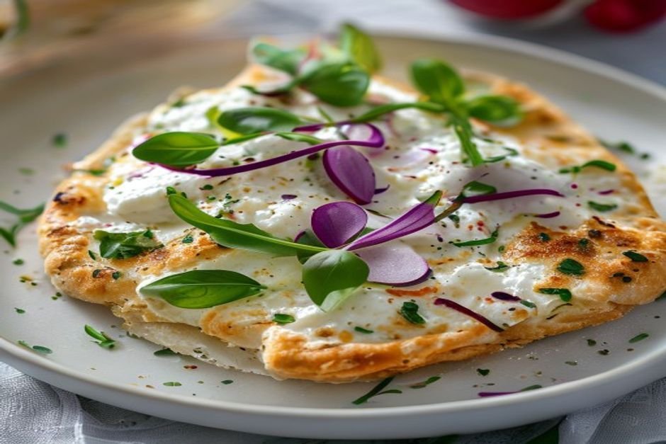 High-Protein Cottage Cheese Flatbread (Low Carb & Gluten Free)